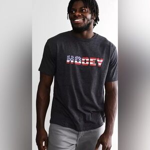 Hooey Men's Small Patriot Short Sleeve Charcoal T-Shirt